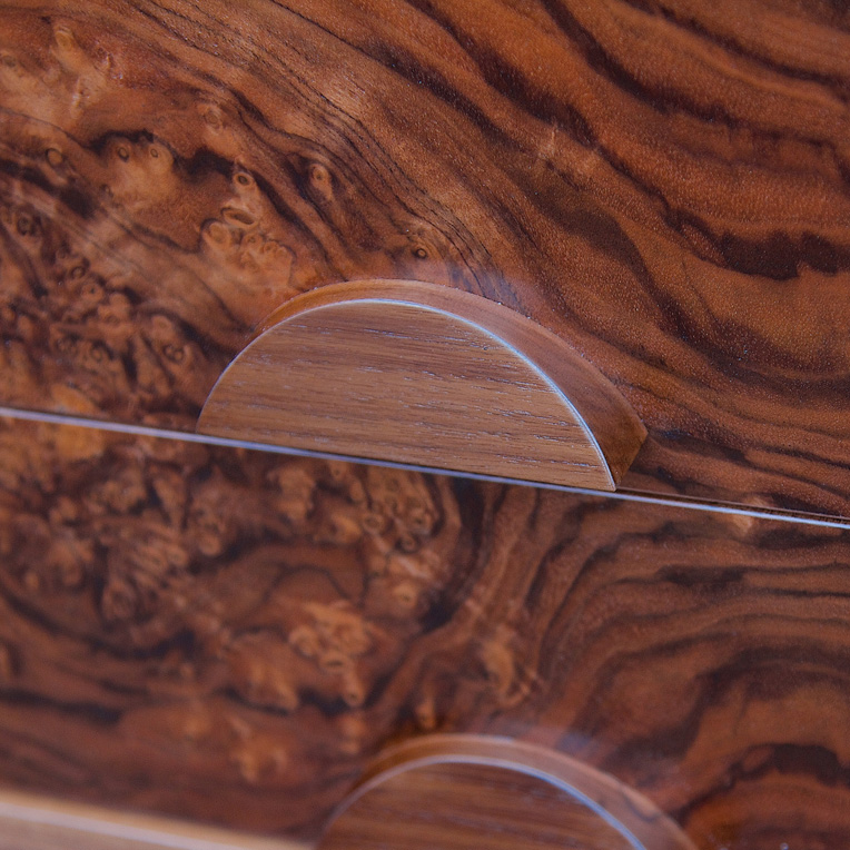 Burr Walnut drawers